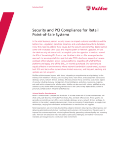 Security and PCI Compliance for Retail Point-of-Sale