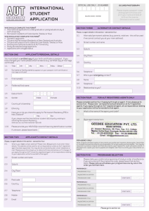 aut ug-pg application form