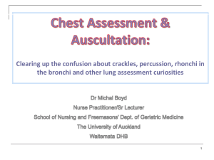 Chest Assessment and Auscultation