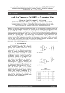 Analysis of Nanometer CMOS ICS on Propagation Delay