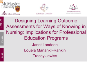 Designing Learning Outcome Assessments for Ways of Knowing in