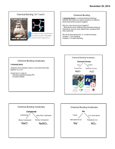 NaCl NaNO3 Na+ NO3 - Marlington Local Schools