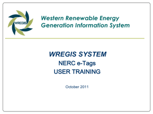 Western Renewable Energy Tracking System