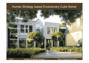 Human Strategy based Evolutionary Cube Solver