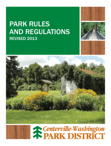 Rules and Regulations - Centerville