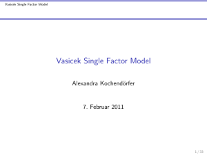 Vasicek Single Factor Model