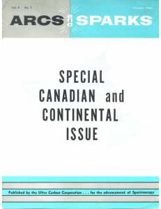 SPECIAL CANADIAN and CONTINENTAL ISSUE
