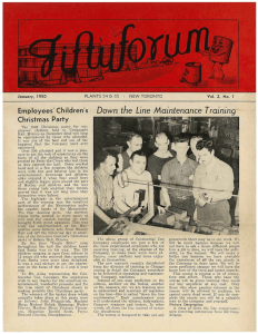 Fifty Forum - Jan 1950 - New Toronto Historical Society