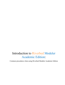 Introduction to Riverbed Modeler Academic Edition: