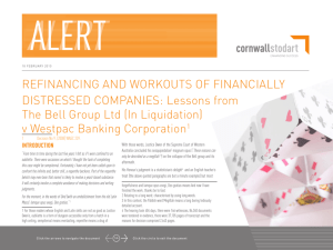 Lessons from The Bell Group Ltd (In Liquidation