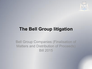 The Bell Group litigation - Parliament of Western Australia