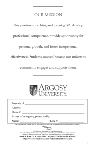 2010-2011 Student Handbook–Argosy University, Twin Cities