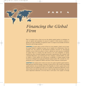 Financing the Global Firm