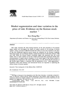 Market segmentation and time variation in the price - Kee