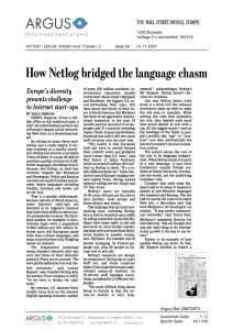 How Netlog bridged the language chasm