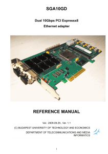 SGA-10GED Reference manual