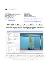 COMSOL Multiphysics Version 4.3 Now Available