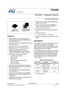 HD Radio™ baseband receiver