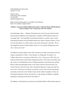 press release - Mahaiwe Performing Arts Center