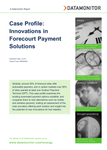 Case Profile: Innovations in Forecourt Payment
