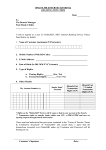 registration form - State Bank of India