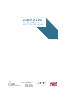 Culture as a Goal in the Post-2015