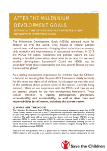 after the millennium development goals