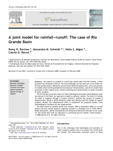 A joint model for rainfall–runoff: The case of Rio Grande Basin