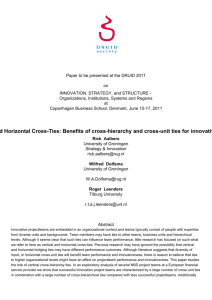 Vertical and Horizontal cross-ties: Benefits of cross