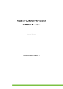 Practical Guide for International Students 2011-2012