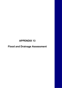APPENDIX 13 Flood and Drainage Assessment
