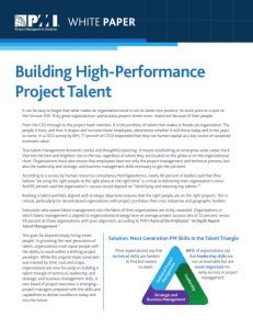 Building High-Performance Project Talent