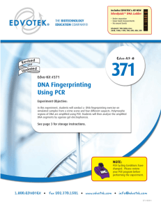DNA Fingerprinting Using PCR