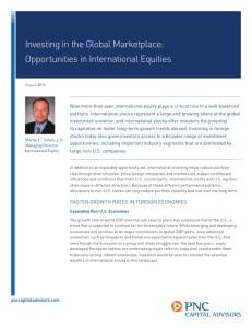 Investing in the Global Marketplace: Opportunities in International