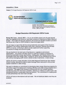 CEFIA Press Release - REEBA | Renewable Energy and Efficiency