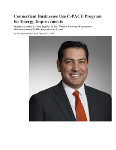 Connecticut Businesses Use C-PACE Program for Energy