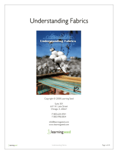 Understanding Fabrics Understanding Fabrics