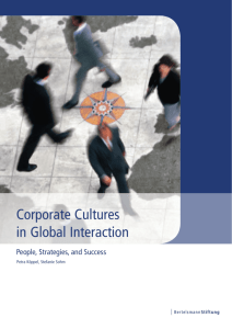 Corporate Cultures in Global Interaction