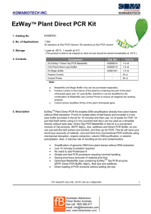 EzWay™ Plant Direct PCR Kit