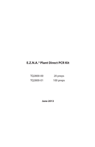 EZNA®Plant Direct PCR Kit - Omega Bio-tek