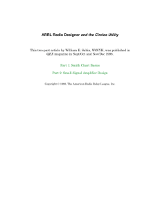 ARRL Radio Designer and the Circles Utility Part 1