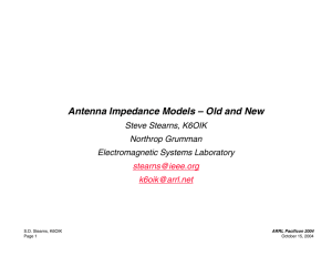 Antenna Impedance Models