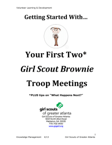 Your First Girl Scout Troop Meeting
