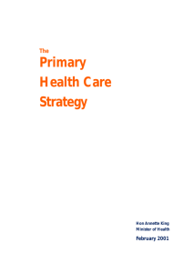Primary Health Care Strategy