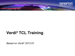 Verdi3 TCL Training