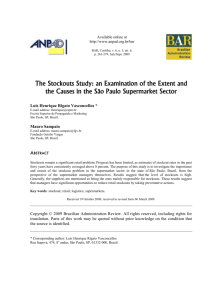 The Stockouts Study: an Examination of the Extent and the