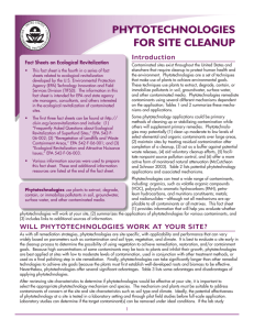 Phytotechnologies for Site Cleanup - CLU-IN