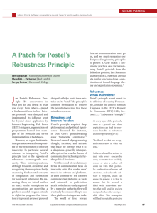 A Patch for Postel's Robustness Principle - Language