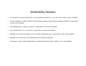 Serializability Summary