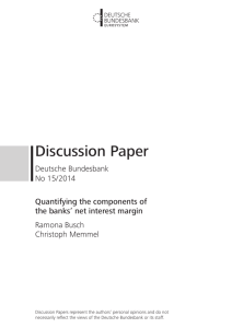 Quantifying the components of the banks' net interest margin